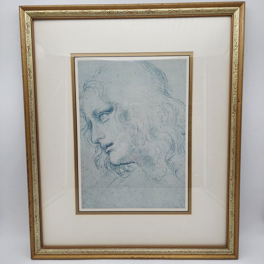 Leonardo Da Vinci Study for the Last Supper James Framed Giclee Art Print 19x16